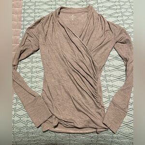 Athleta Ruched Wrap Top